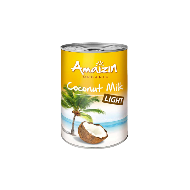 Light coconut milk 400 ml Organic